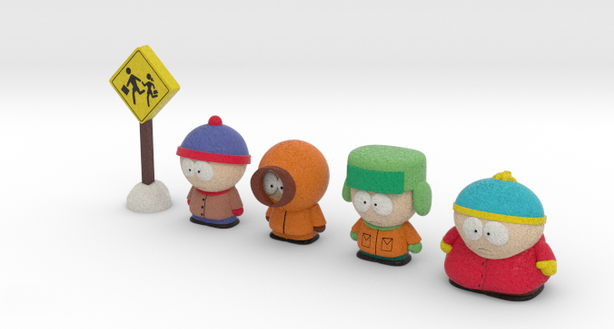 <<南方公園>>動(dòng)漫慶祝第20季 3D打印人物玩偶 <<南方公園>>動(dòng)漫慶祝第20季 3D打印人物玩偶