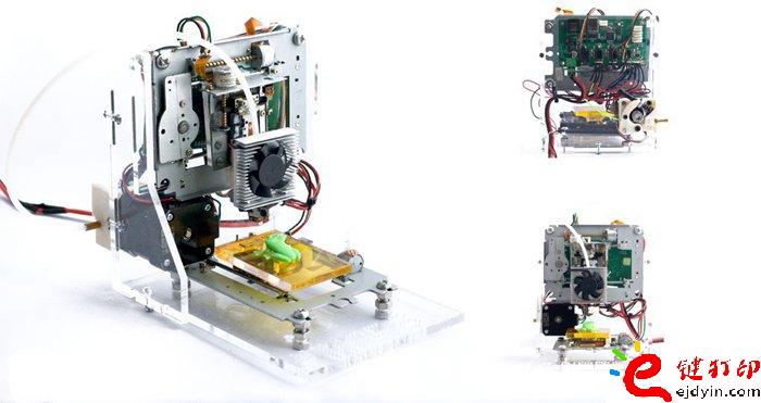 牛逼高手大神在民間 僅60美元的DIY回收廢舊電子元件3D打印機