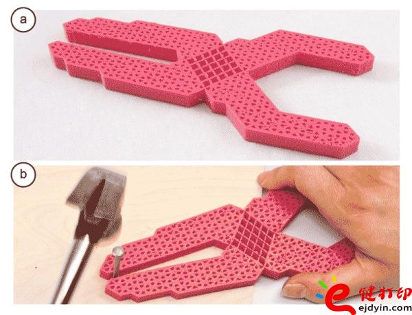 用Metamaterial技術(shù)一體打印的鉗子 [4D or 3D]3D打印技術(shù)升級版-3D打印可形變微結(jié)構(gòu)新鮮出爐