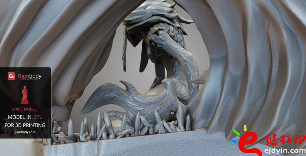 [超精致多圖]3D打印精致游戲動(dòng)漫人物模型手板作品欣賞(帶下載地址)