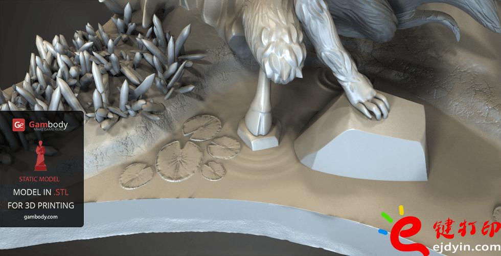 [超精致多圖]3D打印精致游戲動(dòng)漫人物模型手板作品欣賞(帶下載地址)